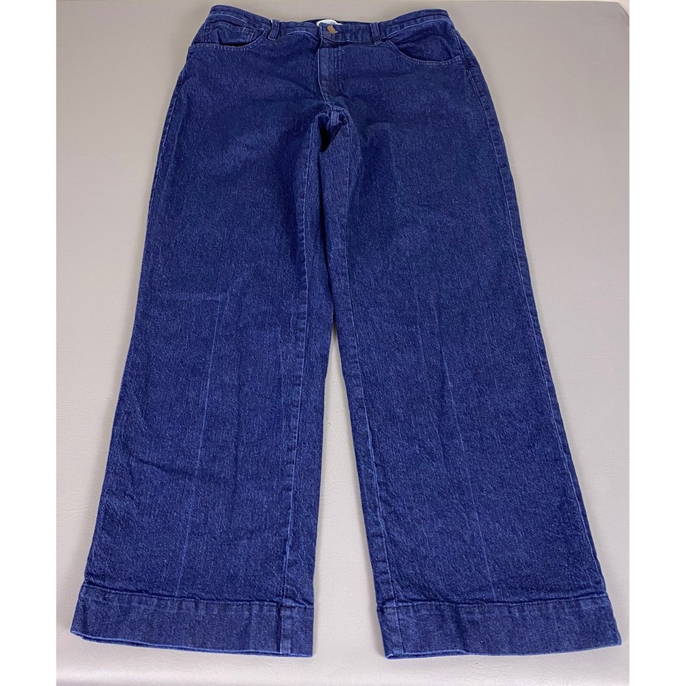 Universal Thread Wide Leg Jeans Women's Size 17R Blue Dark‎ Wash High Rise Denim